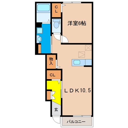 エスポワール山の街　Ⅰの物件間取画像